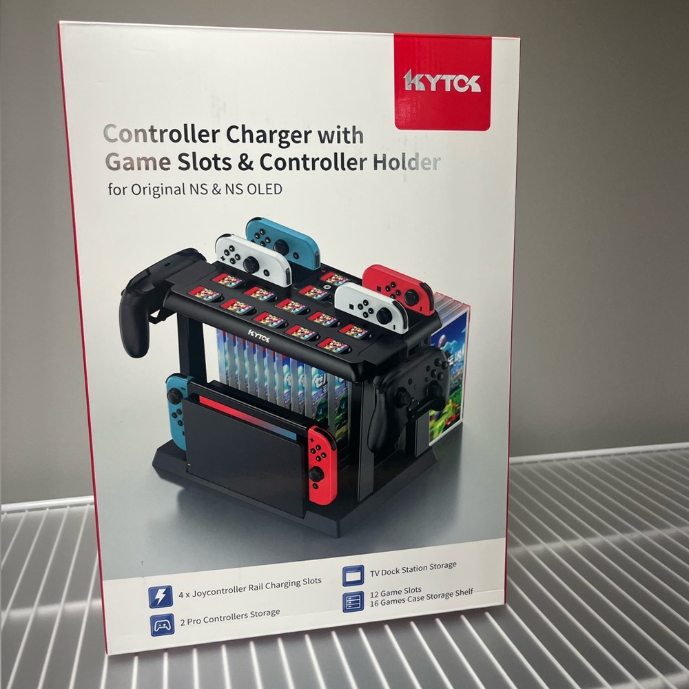 Nintendo Switch Game Organizer with Chargers